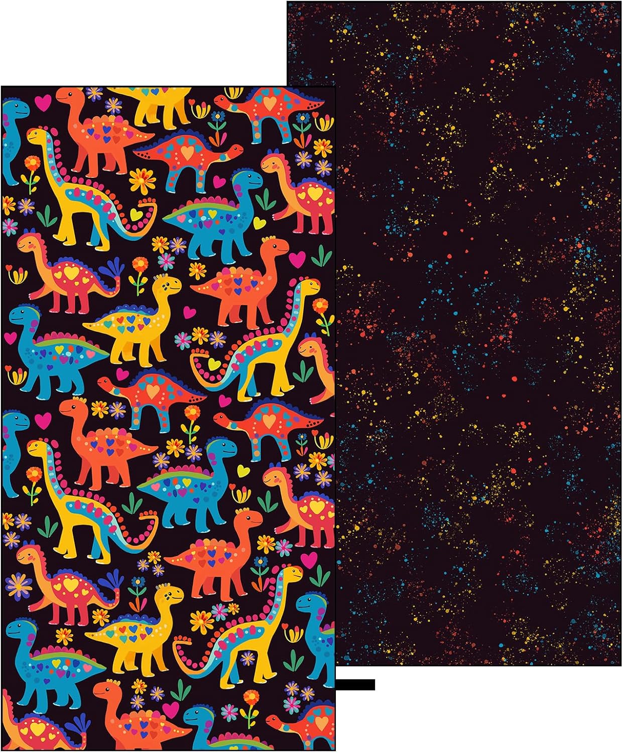 MelonBoat Large Microfiber Beach Towel with Dinosaur Design