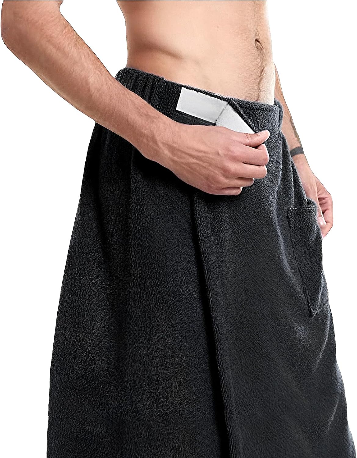 PURFUN Men Boys Bath Towel Wrap with Pocket 1