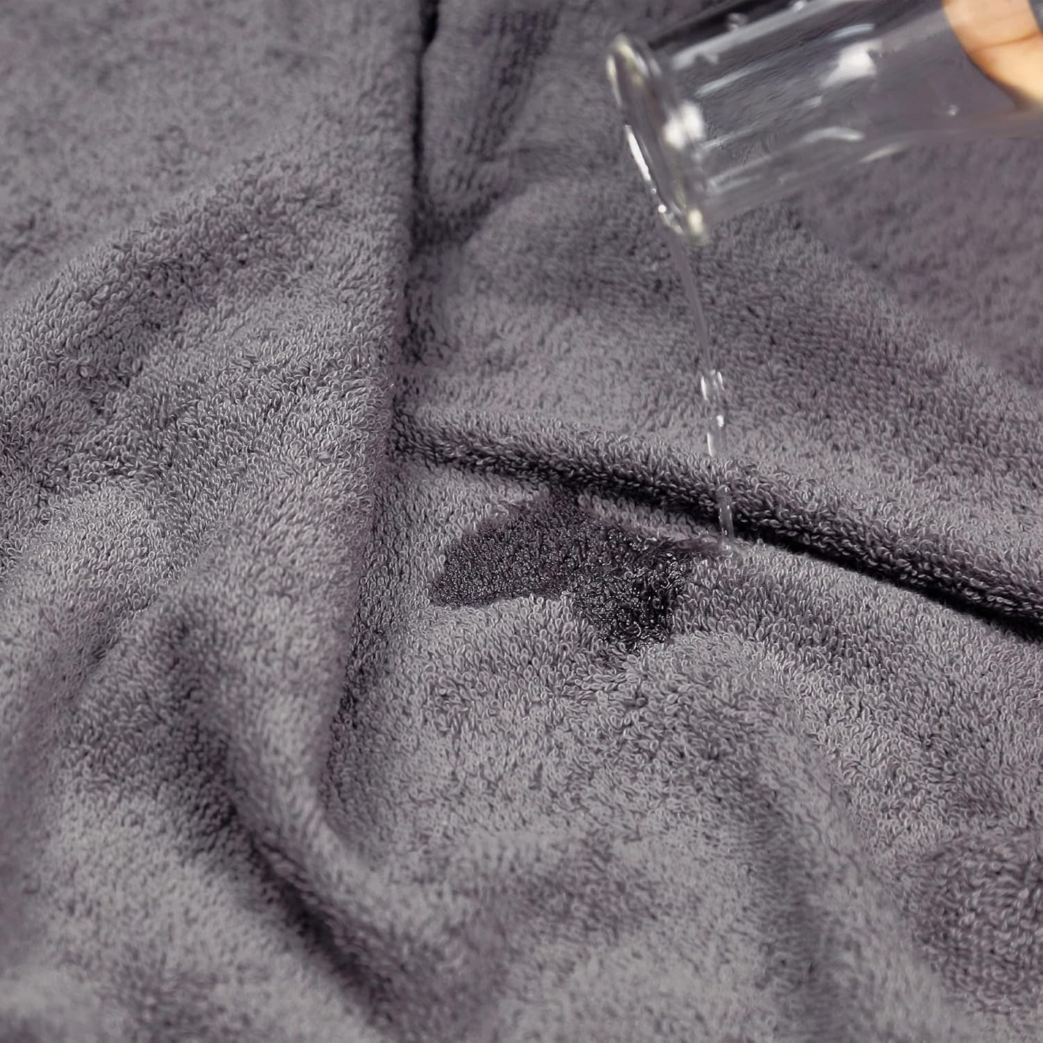 TRIDENT Luxury 3 Piece Towel Set Charcoal Grey