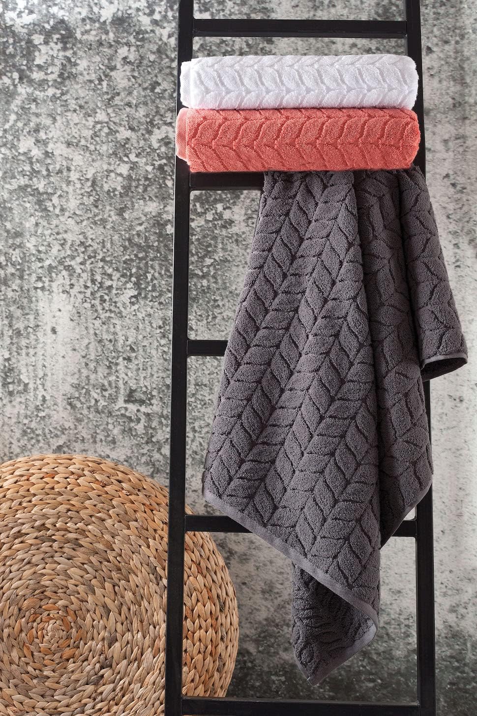 BAGNO MILANO Turkish Bath Towel Set 2 pcs Quick Dry Plush Towels