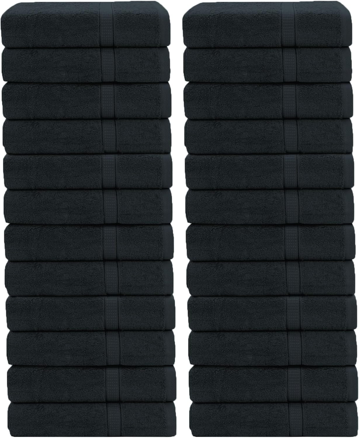 GOLD TEXTILES Luxury Wash Cloths Set of 24