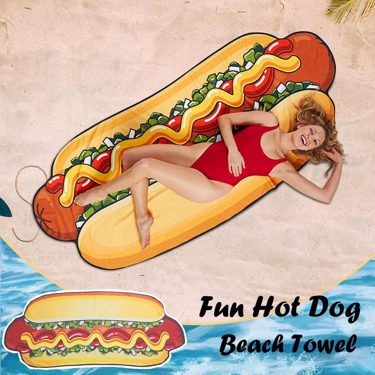 Lovskoo Quick Dry Beach Towel Oversized