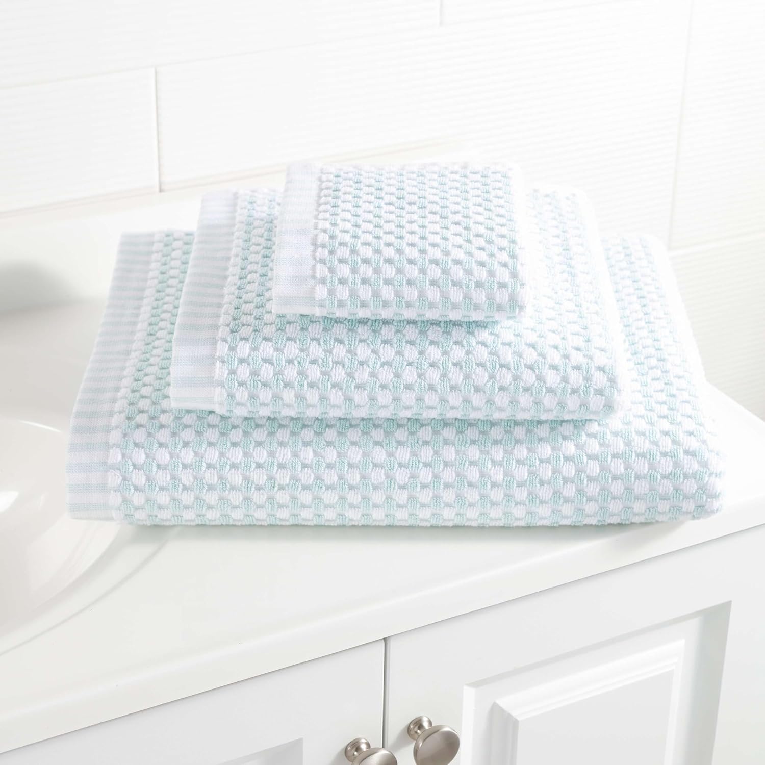 Pine Cone Hill Ceylon Sky Towel 100 Cotton 600 GSM White Solid Pattern