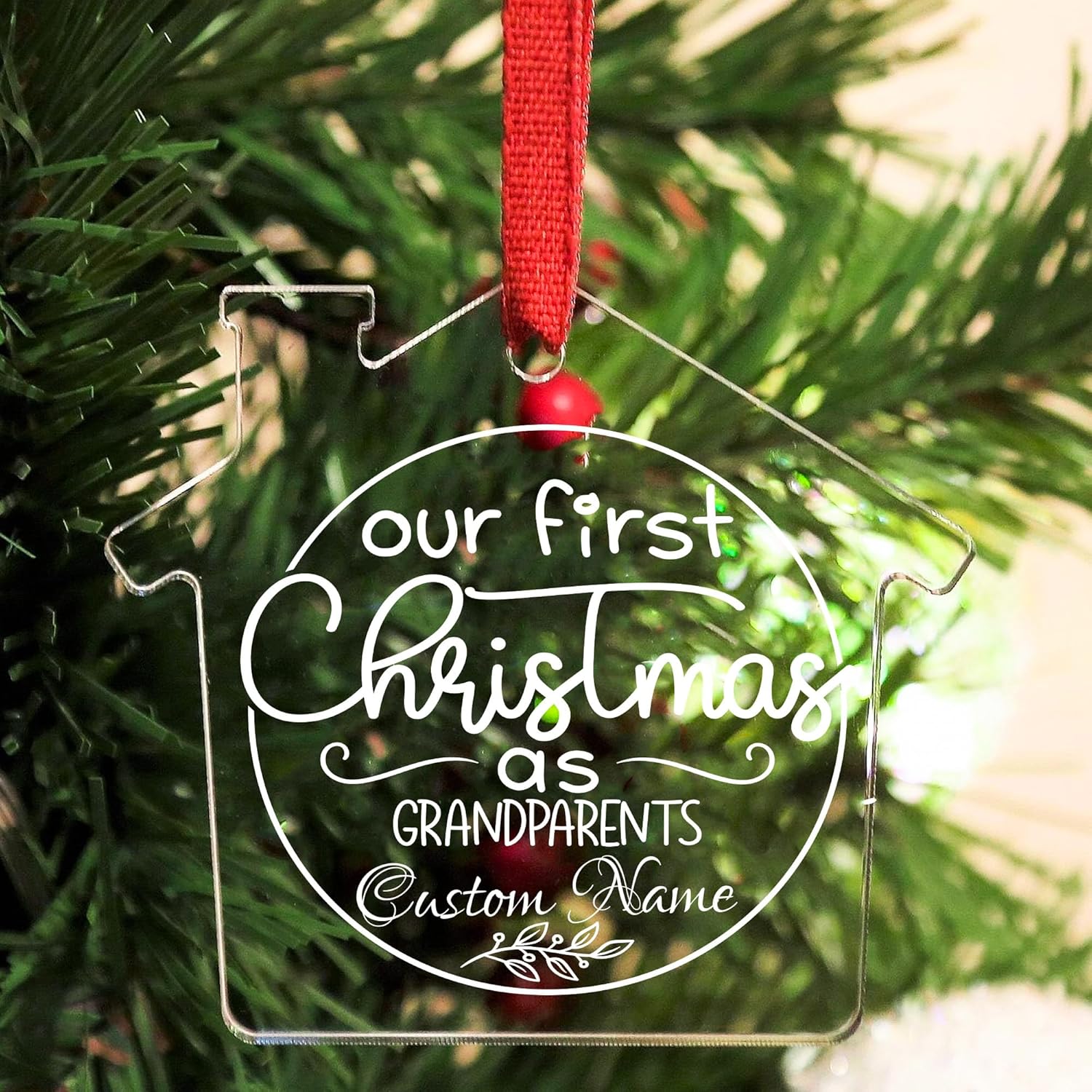 Jasilon Personalized Babys 1st Christmas Ornament
