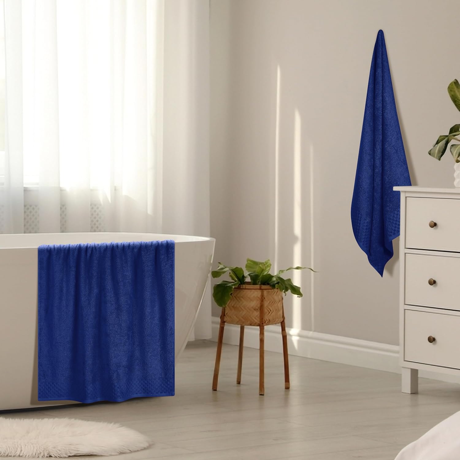 MyOwn Ultra Soft 2 Pack Bath Towel Set Navy Blue