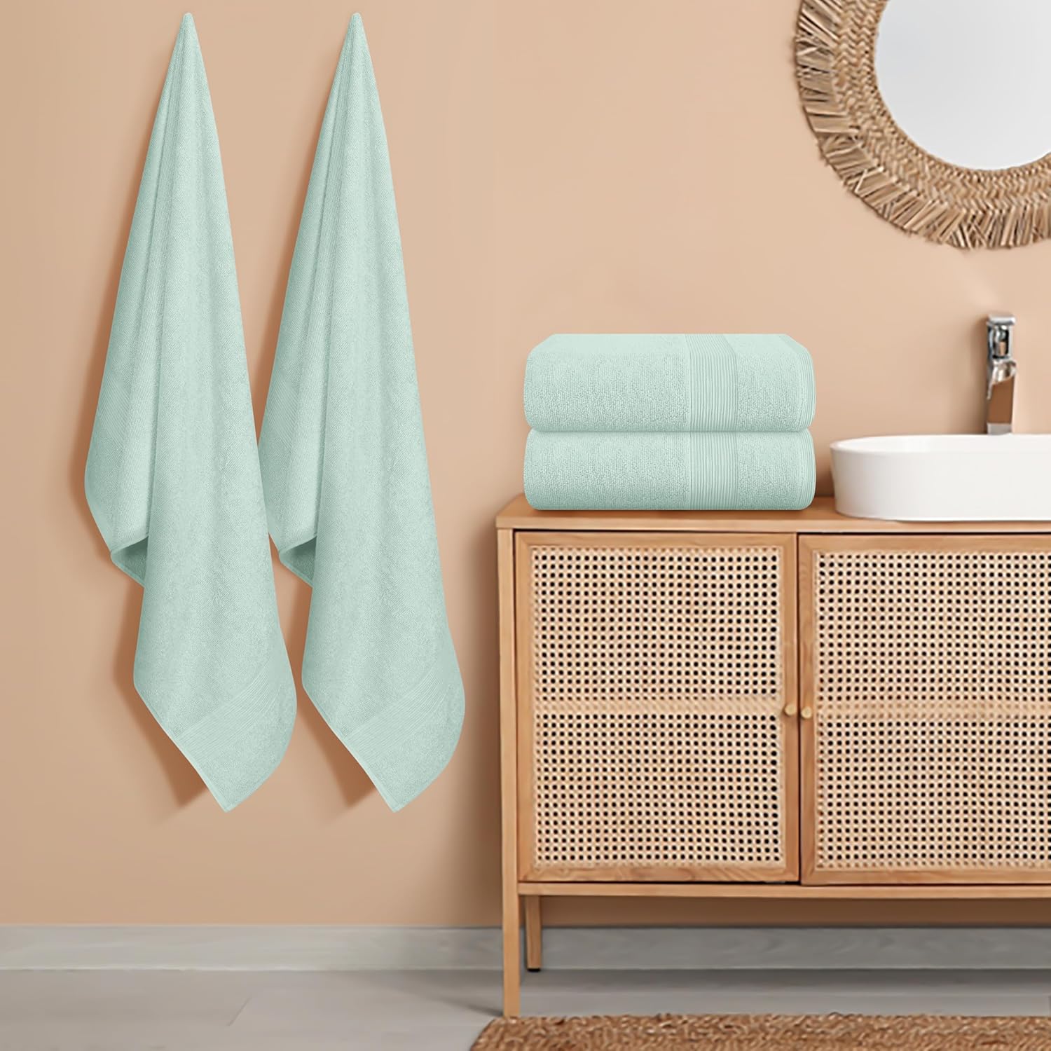 Belizzi Home 4 Pack Bath Towel Set 27x54