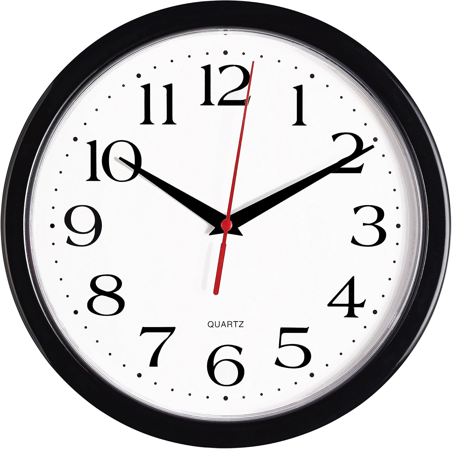 Bernhard Products 10 Inch Black Wall Clock