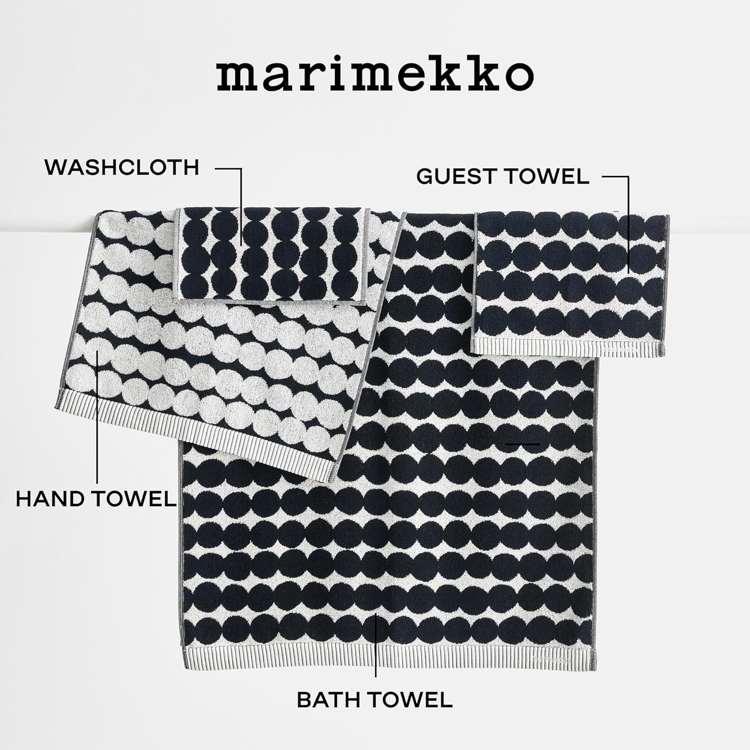 Marimekko Rsymatto Terry Cotton Bath Towel 59x28