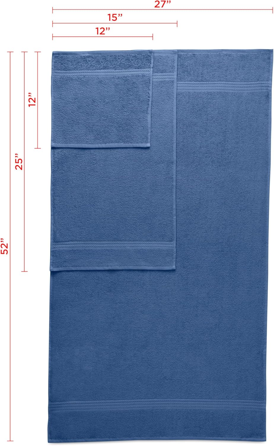 Martex Easy Living Everyday 6-Piece Towel Set - Blue