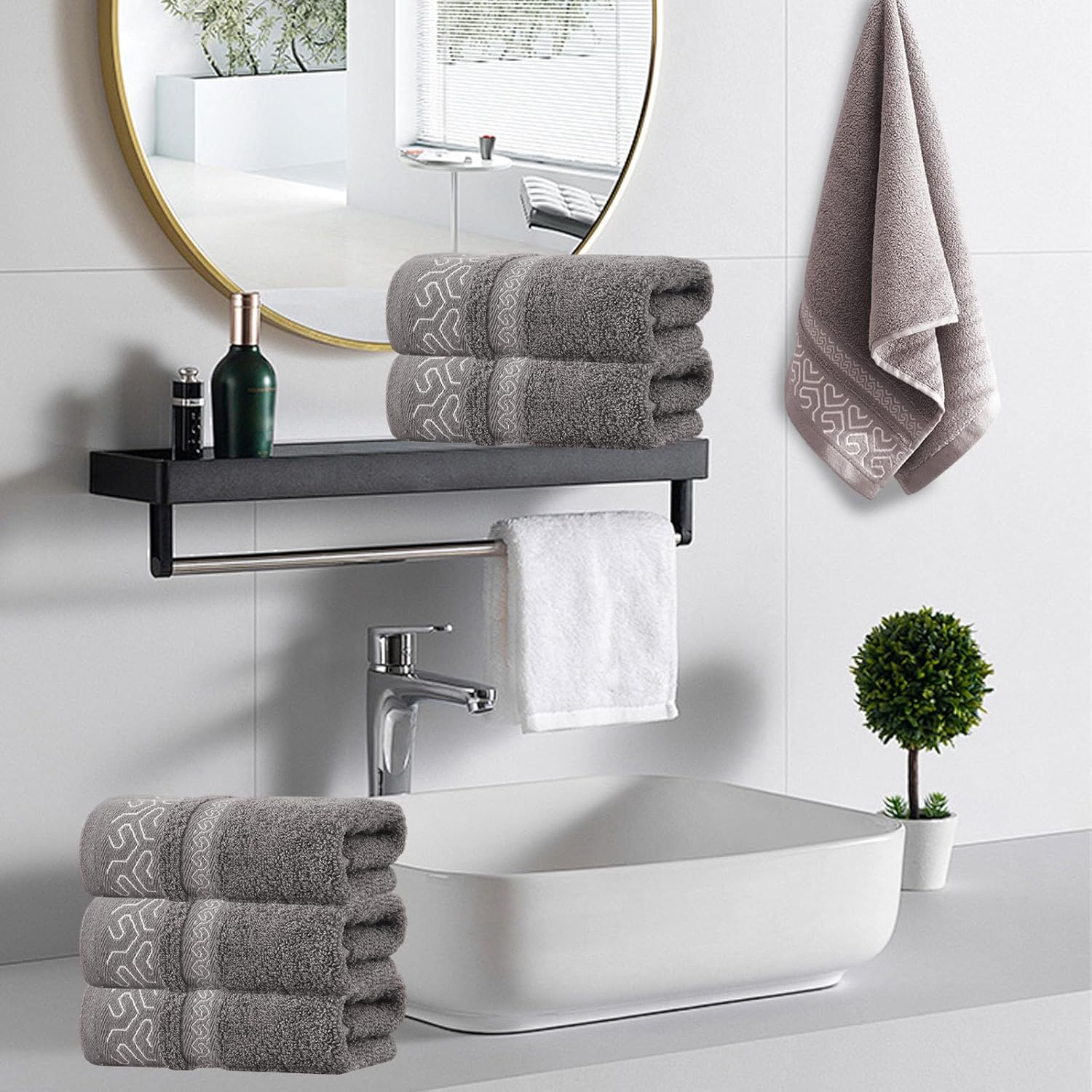 Soft Cotton Towel Absorbent Thick 74x34cm