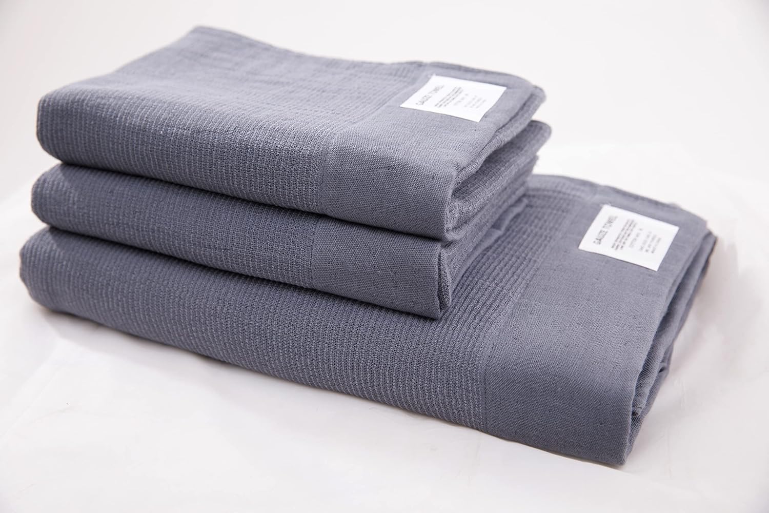 HOHMSP Gauze Towel 100 Cotton Flax Bath Towel Set