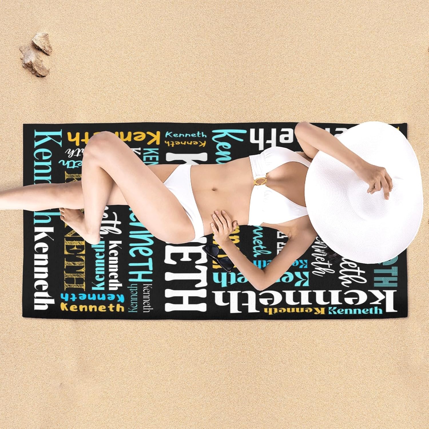Personalized Beach Towels with Names for Kids and Adults