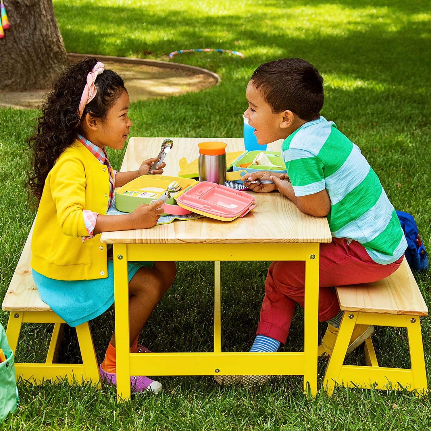 Munchkin Lunch Bento Box for Kids Green 1