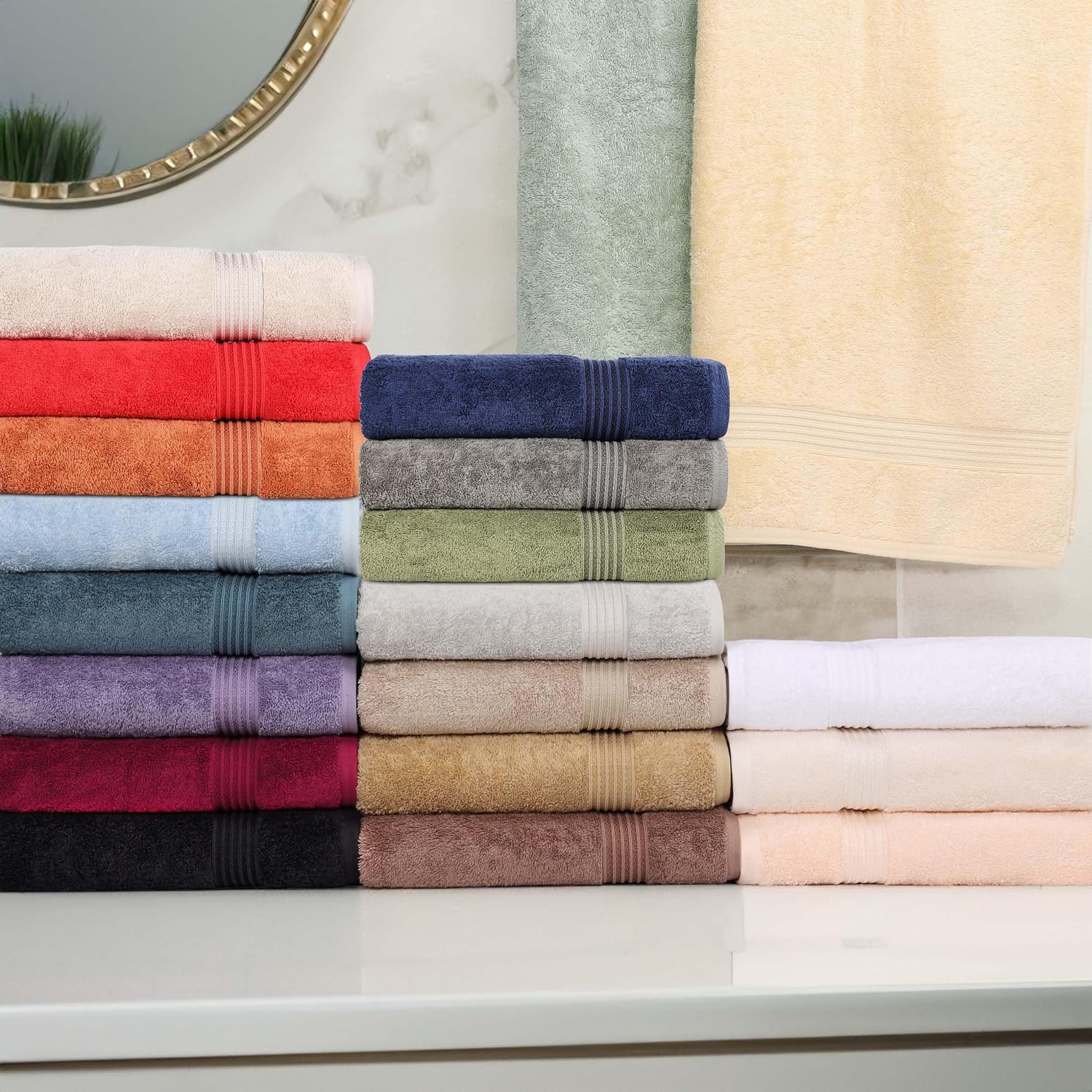Superior Egyptian Cotton 6-Piece Towel Set White