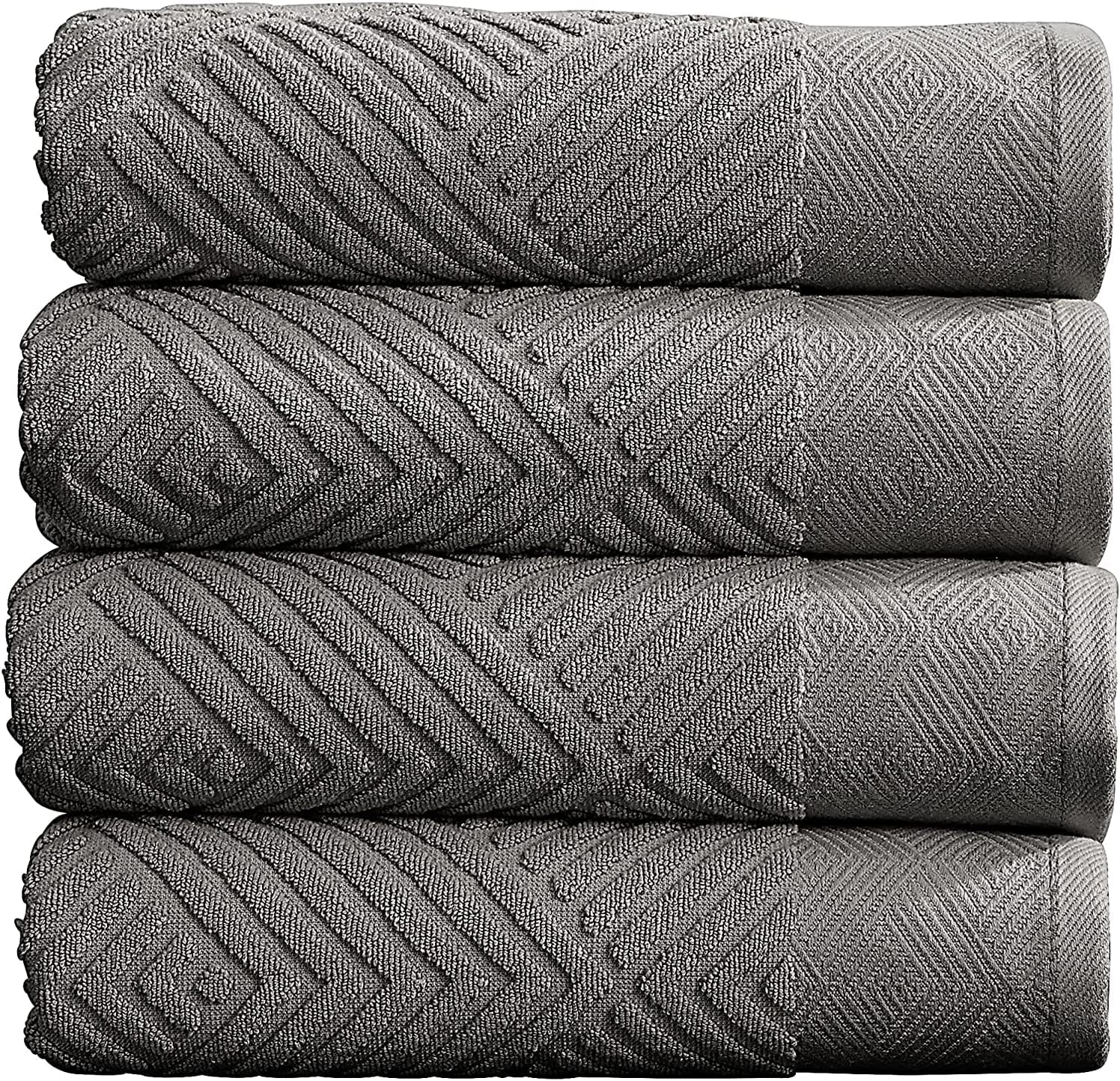 SIMPLI-MAGIC 4 Pack Cotton Bath Towels Set