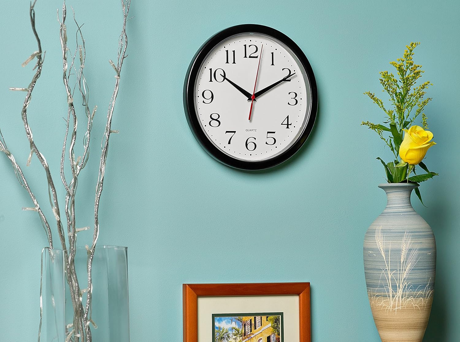 Bernhard Products 10 Inch Black Wall Clock