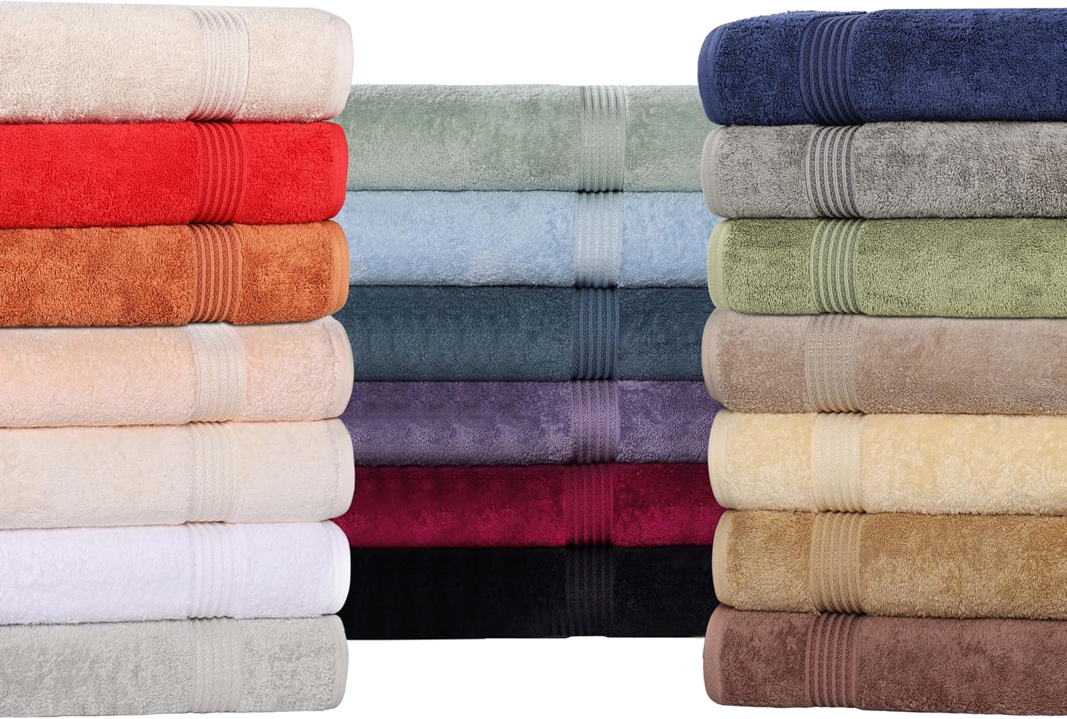 Superior Egyptian Cotton 6-Piece Towel Set White