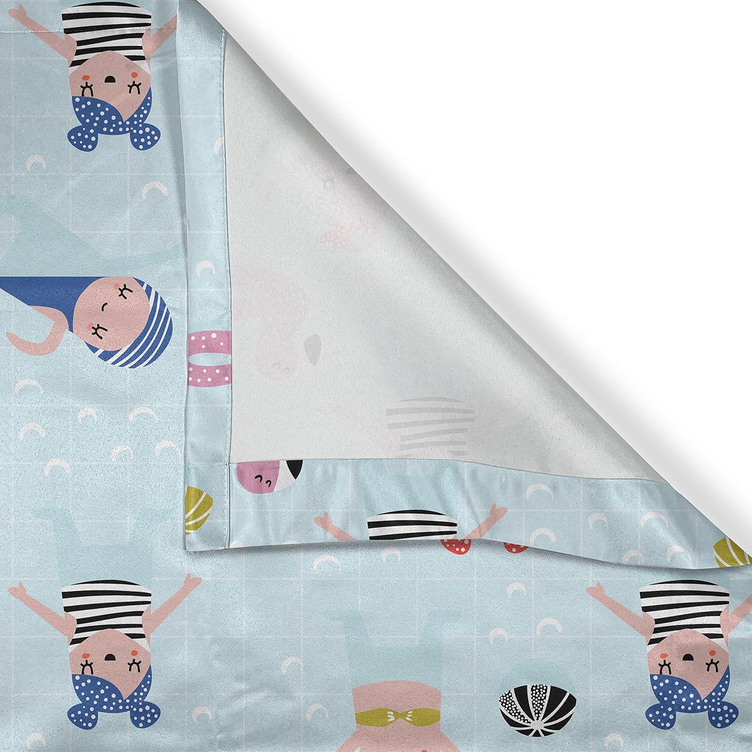 Ambesonne 3 Pcs Summer Valance Tier Curtain Set