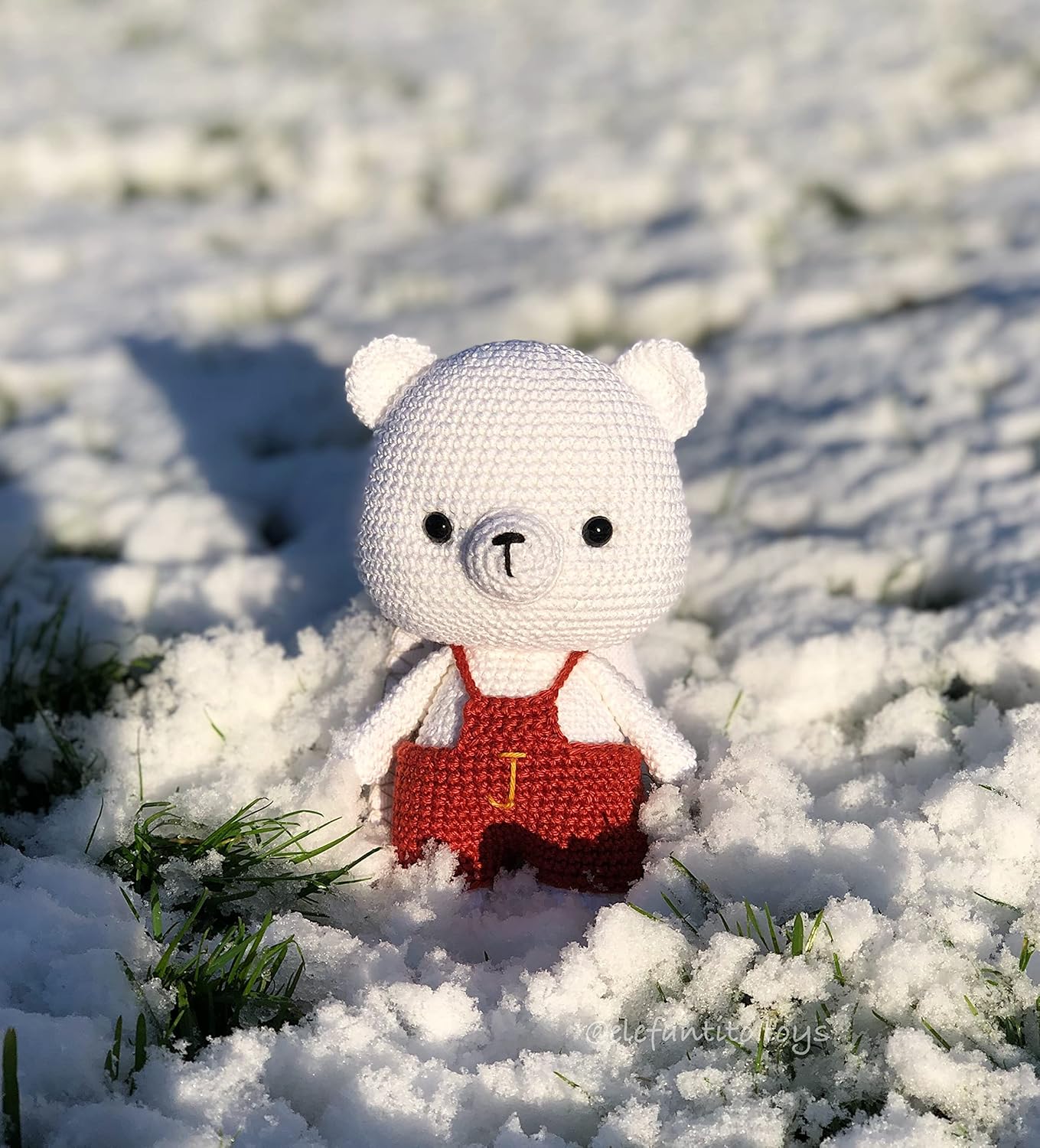 Amigurumi Bear Crochet Toy Eco Friendly Stuffed Animal