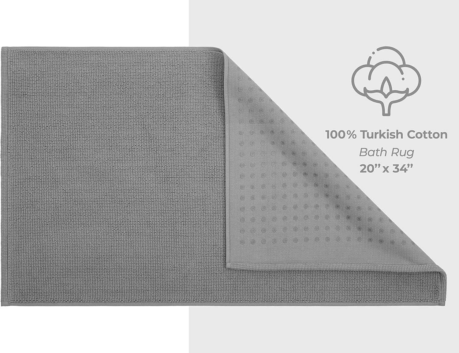 American Soft Linen 4 Piece Bath Towels with 20X34 Cotton Bath Mat