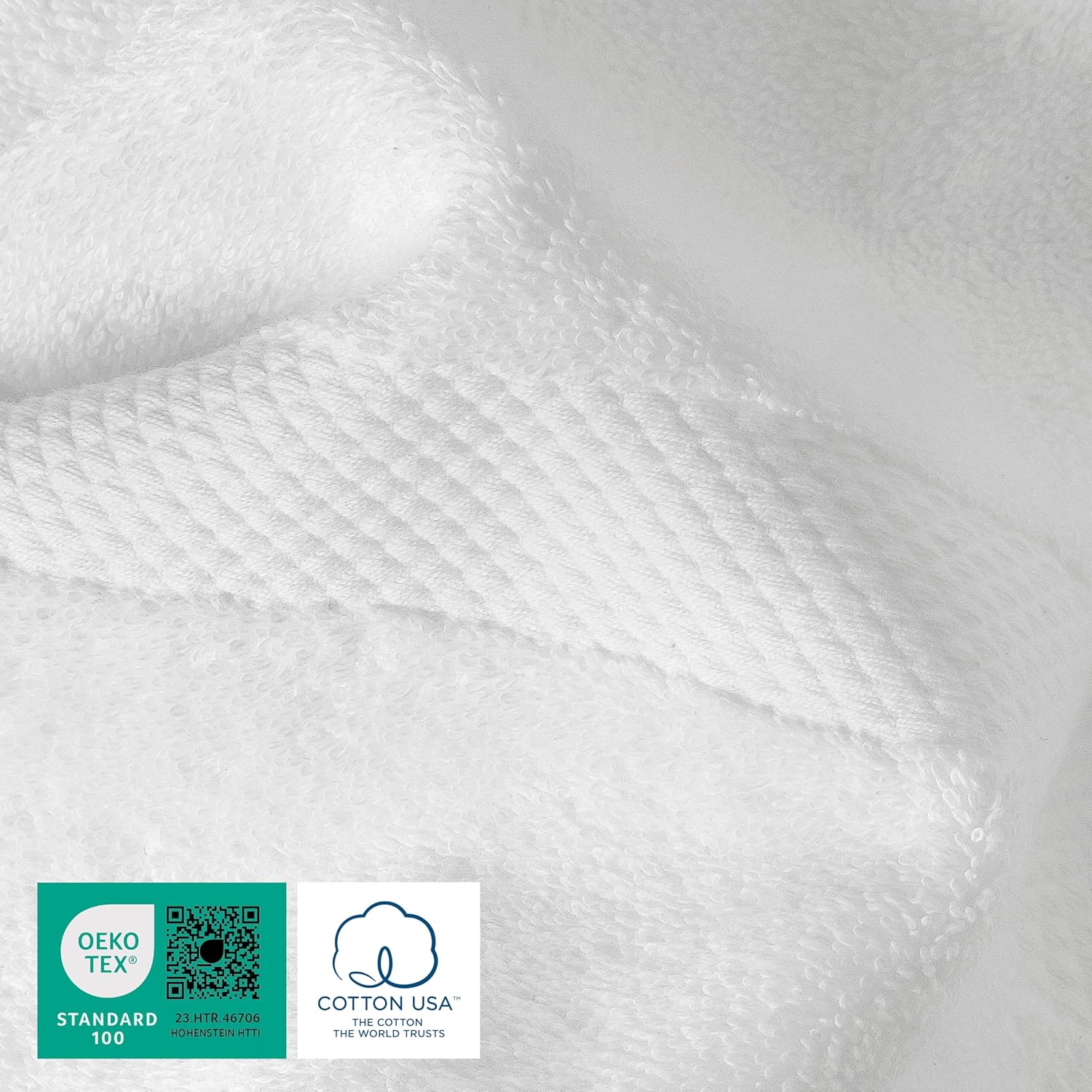 Luxurious Sunset White Bath Towel Set - 30x58